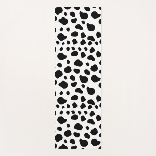 Afdrukken van koe, Koe Patroon, Koe spots, zwart-w Yogamat (Voorkant)