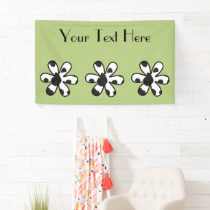 Afdrukken van koe, Koeien, zwart en wit, ventilato Spandoek