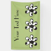 Afdrukken van koe, Koeien, zwart en wit, ventilato Spandoek (Verticaal)