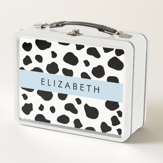 Afdrukken van koe, Koeien, zwart-wit, Jouw naam (Voorkant)