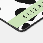 Afdrukken van koe, Koeien, zwart-wit, Jouw naam Bureaumat (Hoek)