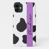 Afdrukken van koe, Koeien, zwart-wit, Jouw naam Case-Mate iPhone Case (Achterkant)