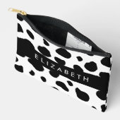 Afdrukken van koe, Koeien, zwart-wit, Jouw naam Etui (Open)