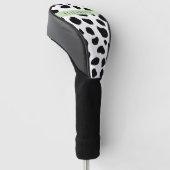 Afdrukken van koe, Koeien, zwart-wit, Jouw naam Golfheadcover (Schuin)