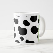 Afdrukken van koe, Koeien, zwart-wit, Jouw naam Grote Koffiekop (Voorkant rechts)