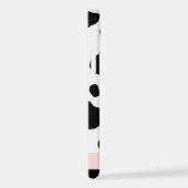 Afdrukken van koe, Koeien, zwart-wit, Jouw naam iPhone Hoesje (Rechterkant)