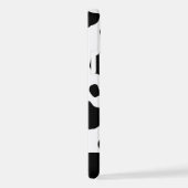 Afdrukken van koe, Koeien, zwart-wit, Jouw naam iPhone Hoesje (Rechterkant)