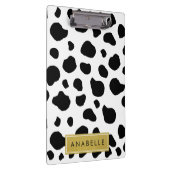 Afdrukken van koe, Koeien, zwart-wit, Jouw naam Klembord (Rechts)