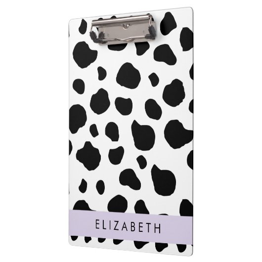 Afdrukken van koe, Koeien, zwart-wit, Jouw naam Klembord (Links)