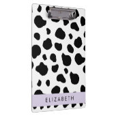 Afdrukken van koe, Koeien, zwart-wit, Jouw naam Klembord (Rechts)