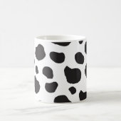 Afdrukken van koe, Koeien, zwart-wit, Jouw naam Koffiemok (Center)