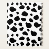 Afdrukken van koe, Koeien, zwart-wit, Jouw naam Planner (Achterkant)