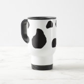 Afdrukken van koe, Koeien, zwart-wit, Jouw naam Reisbeker (Voorkant links)