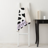 Afdrukken van koe, Koeien, zwart-wit, Jouw naam Sherpa Deken (In situ)