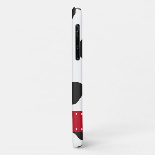 Afdrukken van koe, Koeien, zwart-wit, monogram Case-Mate iPhone Case (Achterkant/links)
