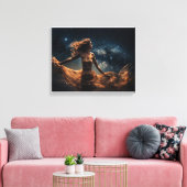Afdrukken van kosmische godin (Insitu (Woonkamer))