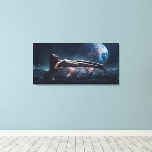 Afdrukken van kosmische godin (Insitu (Houten vloer))