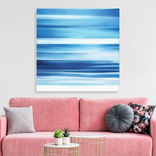 Afdrukken van kustCanvas Abstract Ocean (Insitu (Woonkamer))