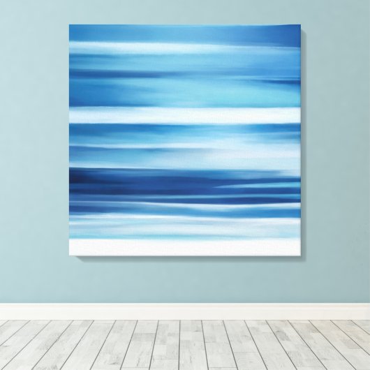 Afdrukken van kustCanvas Abstract Ocean (Insitu (Houten vloer))