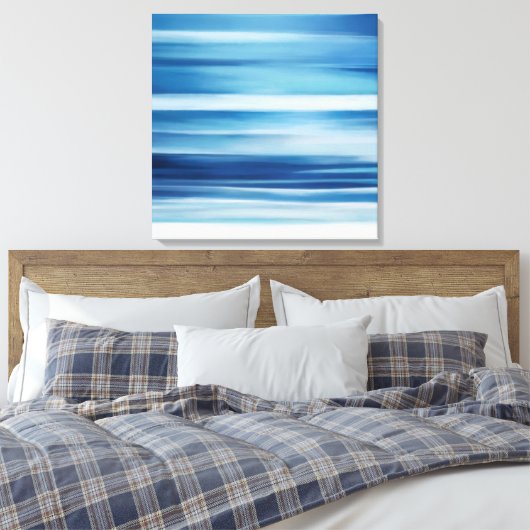 Afdrukken van kustCanvas Abstract Ocean (Insitu (Slaapkamer))