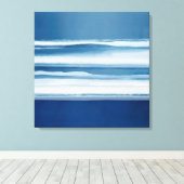 Afdrukken van kustCanvas Abstract Ocean (Insitu (Houten vloer))