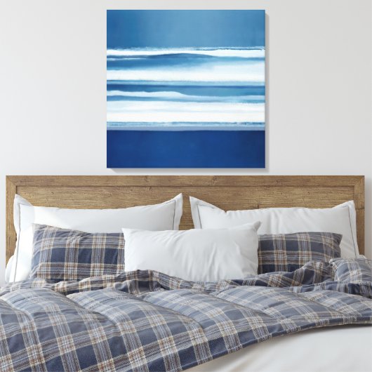 Afdrukken van kustCanvas Abstract Ocean (Insitu (Slaapkamer))