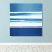 Afdrukken van kustCanvas Abstract Ocean (Insitu (Houten vloer))