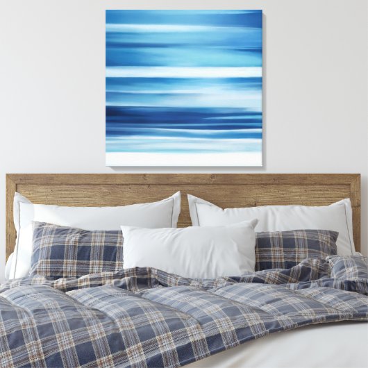 Afdrukken van kustCanvas Abstract Ocean (Insitu (Slaapkamer))