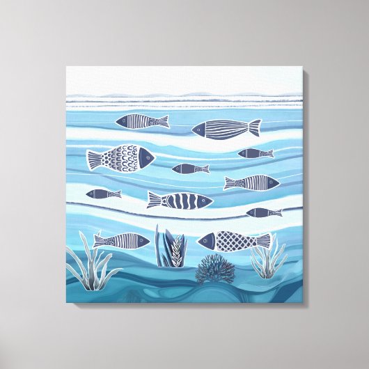 Afdrukken van kustviscanvas (Voorkant)