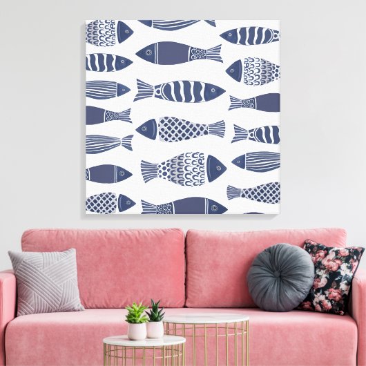 Afdrukken van kustviscanvas (Insitu (Woonkamer))