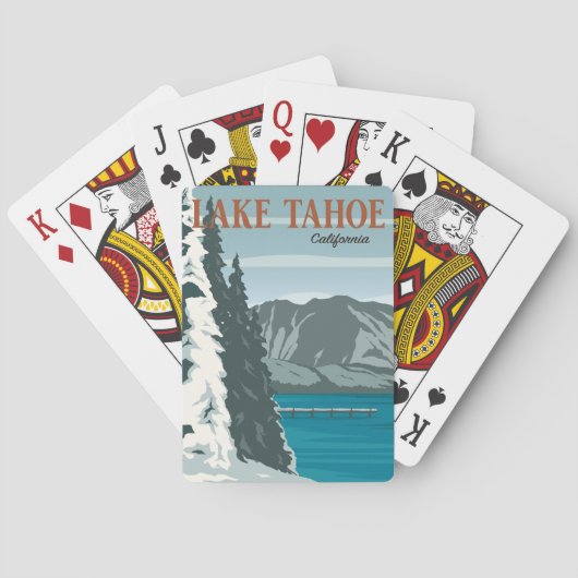 Afdrukken van Lake Tahoe Speelkaarten (Achterkant)