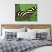 Afdrukken van langwerpige Butterfly-canvas (Insitu (Slaapkamer))