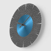 Afdrukken van leder en blauw staal grote klok (Hoek)