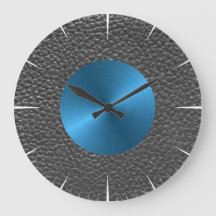 Afdrukken van leder en blauw staal