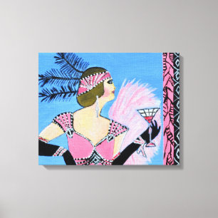 Afdrukken van legant Lady2-canvas