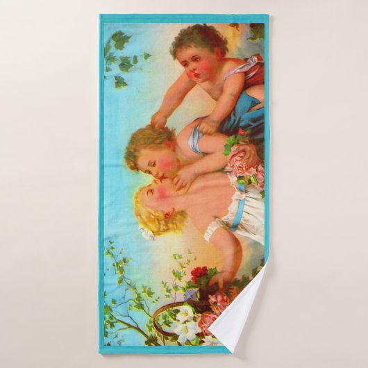 Afdrukken van liefde en jaloezie badhanddoek (Badhanddoek)