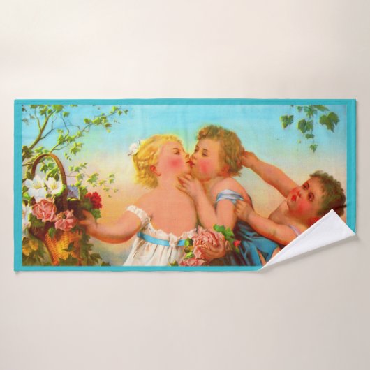 Afdrukken van liefde en jaloezie badhanddoek (Badhanddoek)