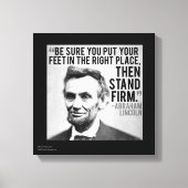 Afdrukken van Lincoln- en Standaard-Quote-canvas (Voorkant)