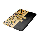 Afdrukken van lint en luipaard badmat (Gekanteld)