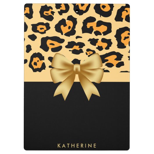 Afdrukken van lint en luipaard klembord (Achterkant)