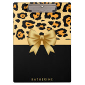 Afdrukken van lint en luipaard klembord (Voorkant)