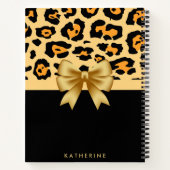 Afdrukken van lint en luipaard notitieboek (Achterkant)