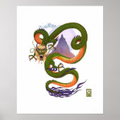 Afdrukken van lunar Dragon Poster (Voorkant)