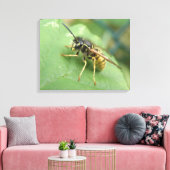 Afdrukken van Macro Canvas met overvliegen (Insitu (Woonkamer))