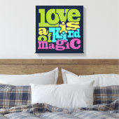 Afdrukken van Magical Love canvas (Insitu (Slaapkamer))