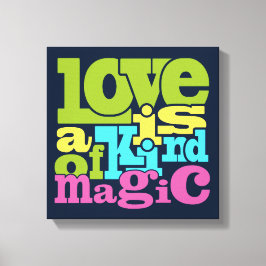 Afdrukken van Magical Love canvas