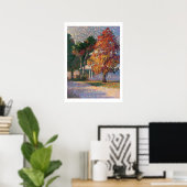 Afdrukken van mantel- en palmbomen poster (Thuiskantoor)