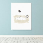 Afdrukken van maroonschilderdoek (Insitu (Houten vloer))