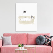 Afdrukken van maroonschilderdoek (Insitu (Woonkamer))