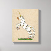 Afdrukken van mechanische Unicorn Canvas (Voorkant)